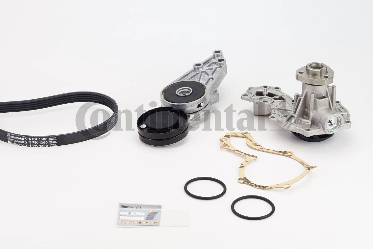 Water Pump + V-ribbed Belt Kit